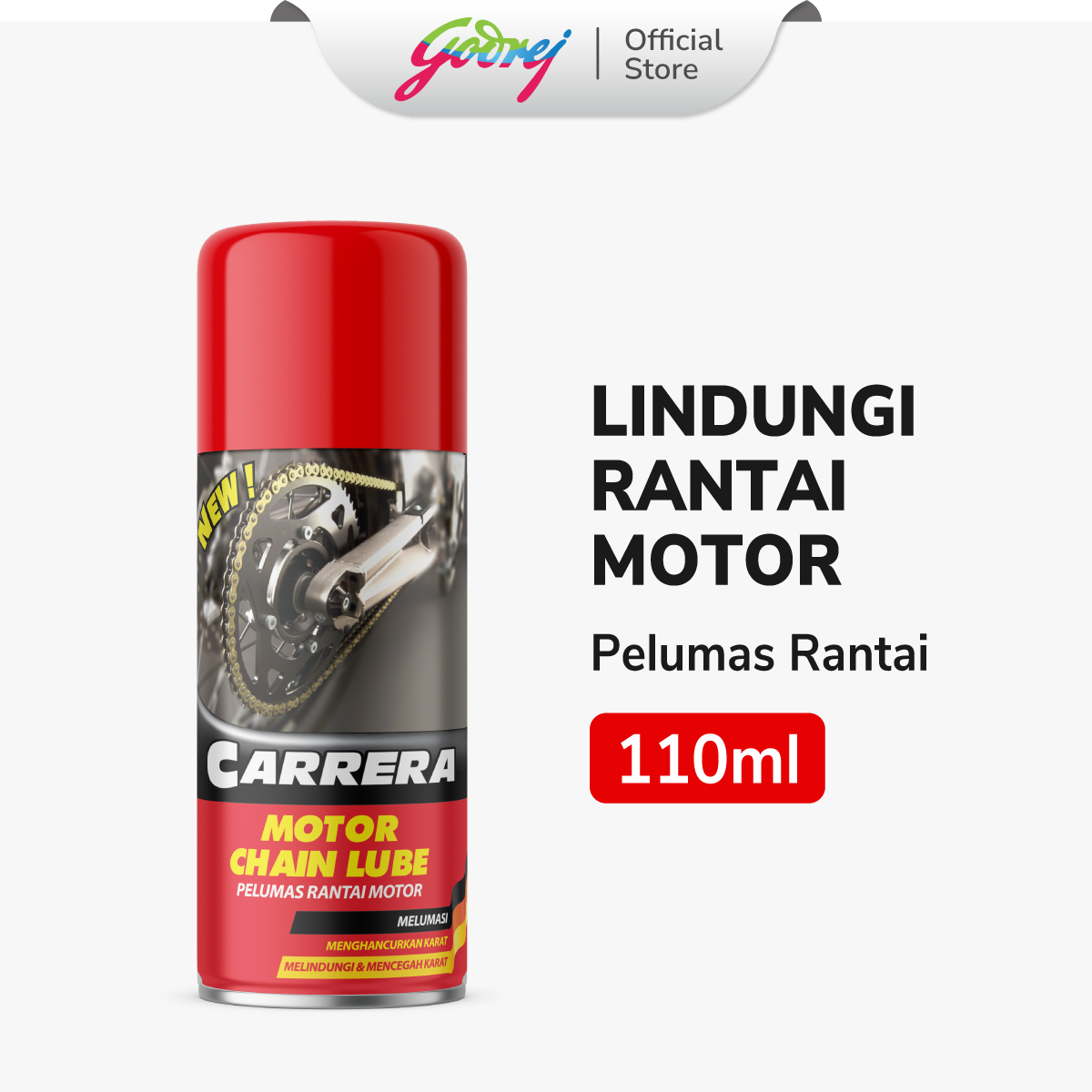 Carrera Motor Chain Lube 110 Ml - Pelumas Rantai Motor