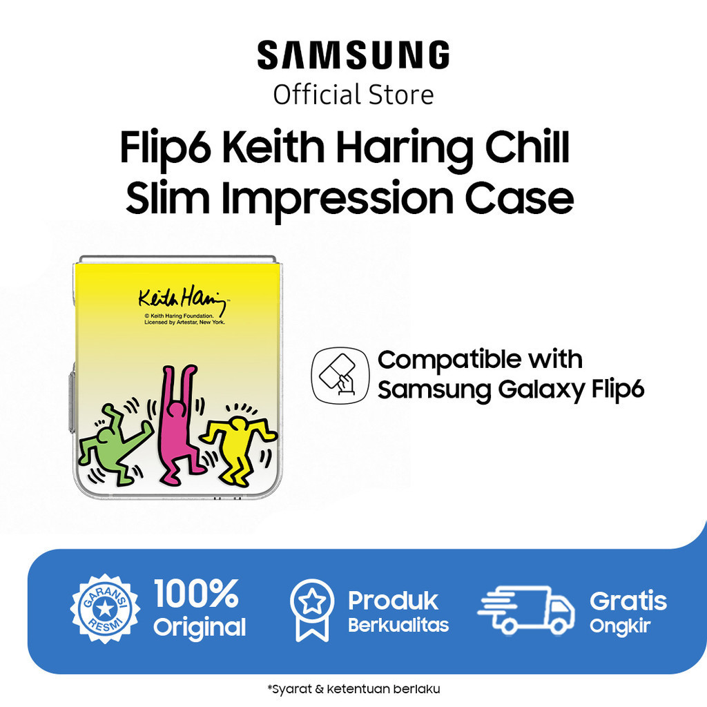 [Gift] Samsung Galaxy Z Flip6 Keith Haring Chill Slim Impression Case