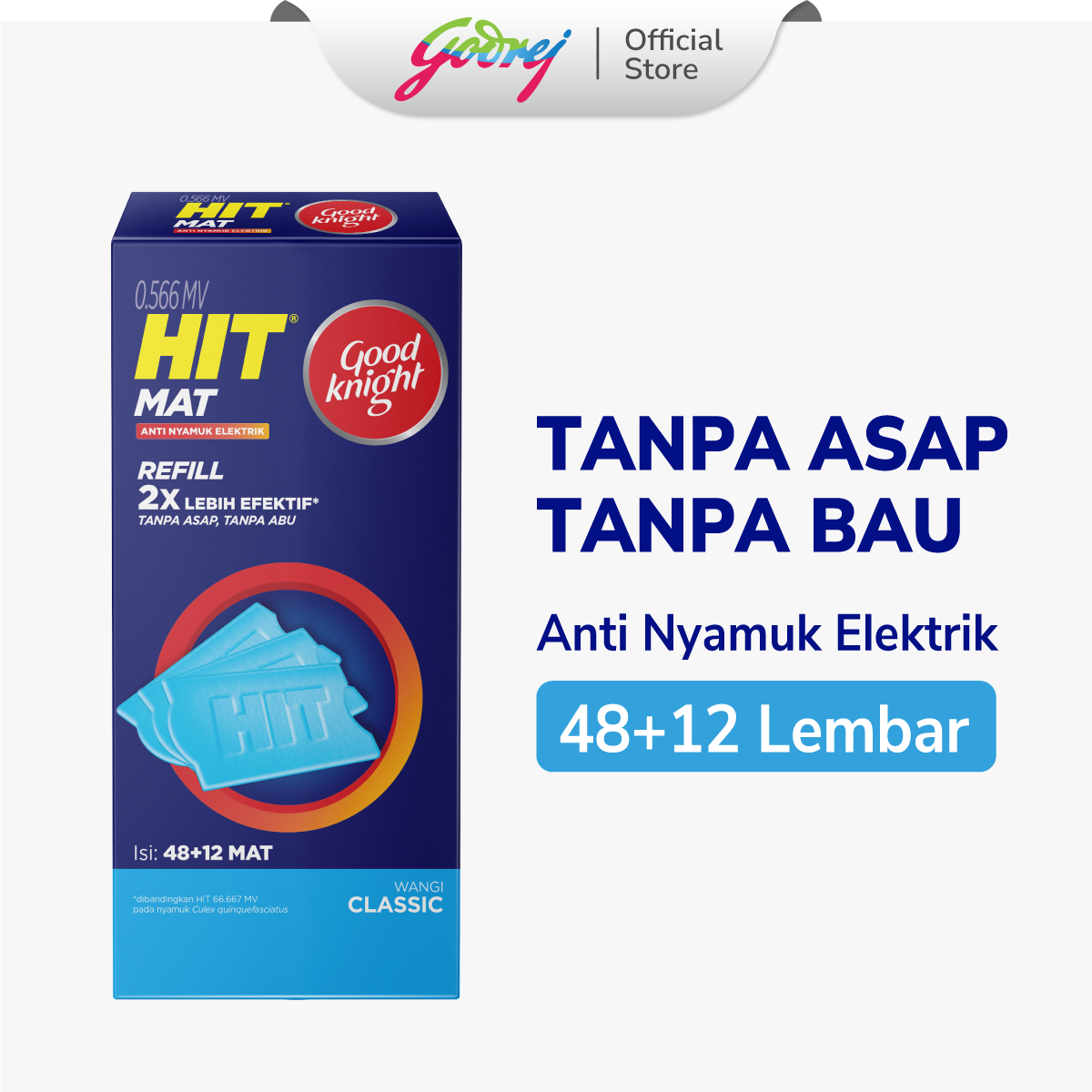 Hit Mat Classic 48+12's - Obat Nyamuk Elektrik - Bunuh Nyamuk Penyebab Demam Berdarah (DBD)