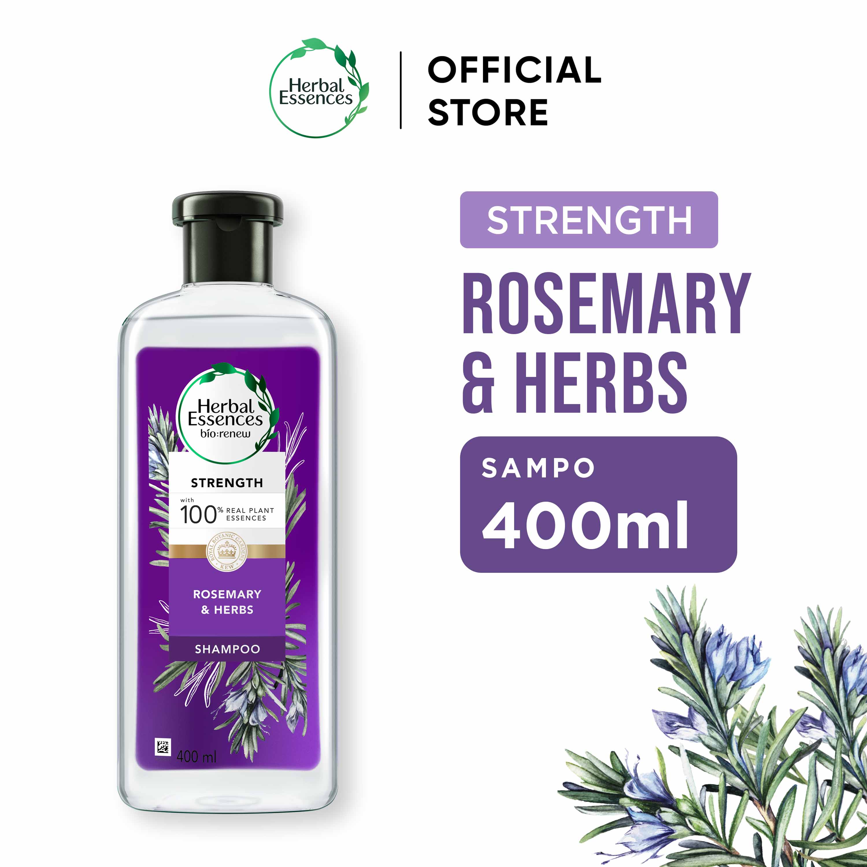 Herbal Essences Bio Renew Moisture Rosemary and Herbs Shampoo 400 ml