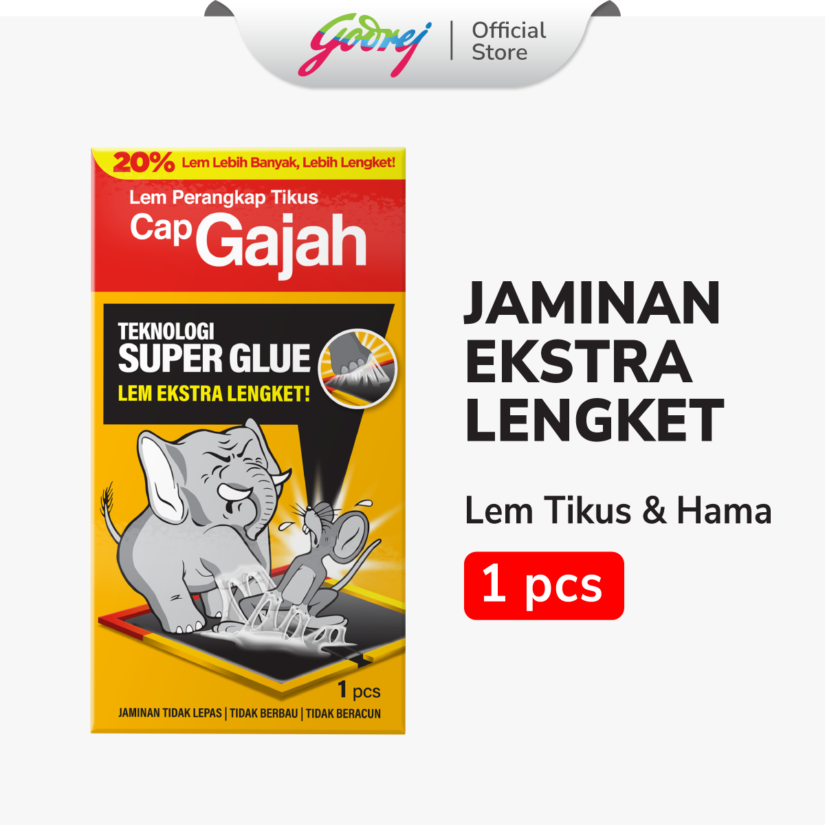 Cap Gajah Lem Perangkap Tikus dan Hama