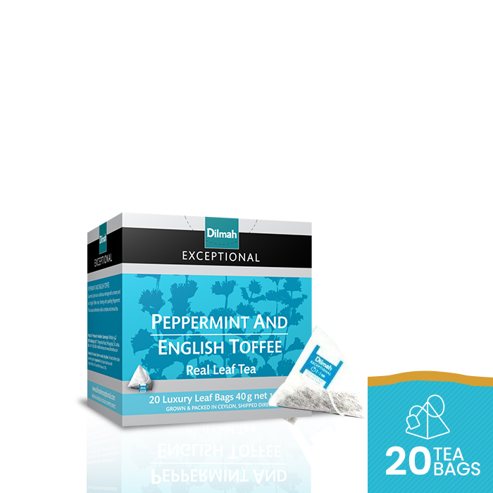 

Dilmah Exceptional Peppermint & English Toffee Tea [Leaf Tbag 20s]
