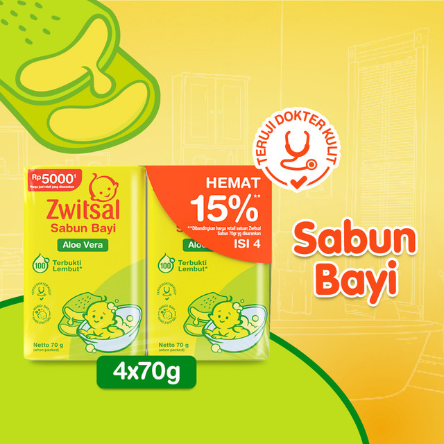 ZWITSAL BABY BAR SOAP CLASSIC 4x70GR