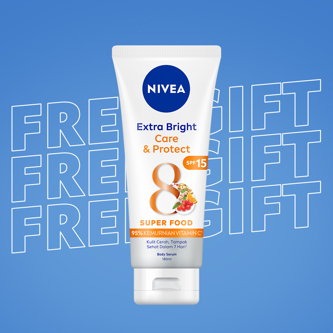 [Gift GWP]NIVEA Extra White Care & Protect Body Serum 180ml