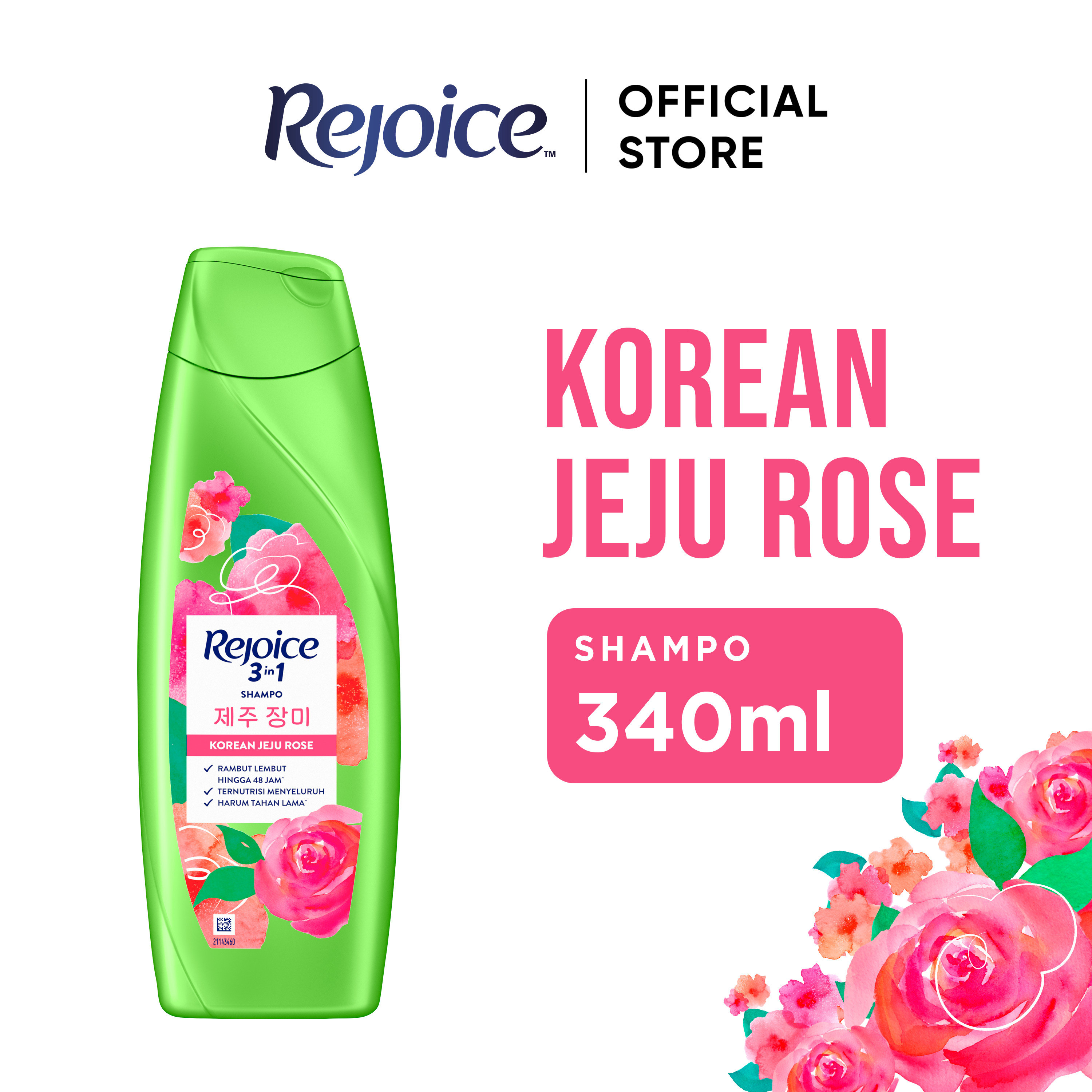 Rejoice Jeju Rose Shampoo 340ml