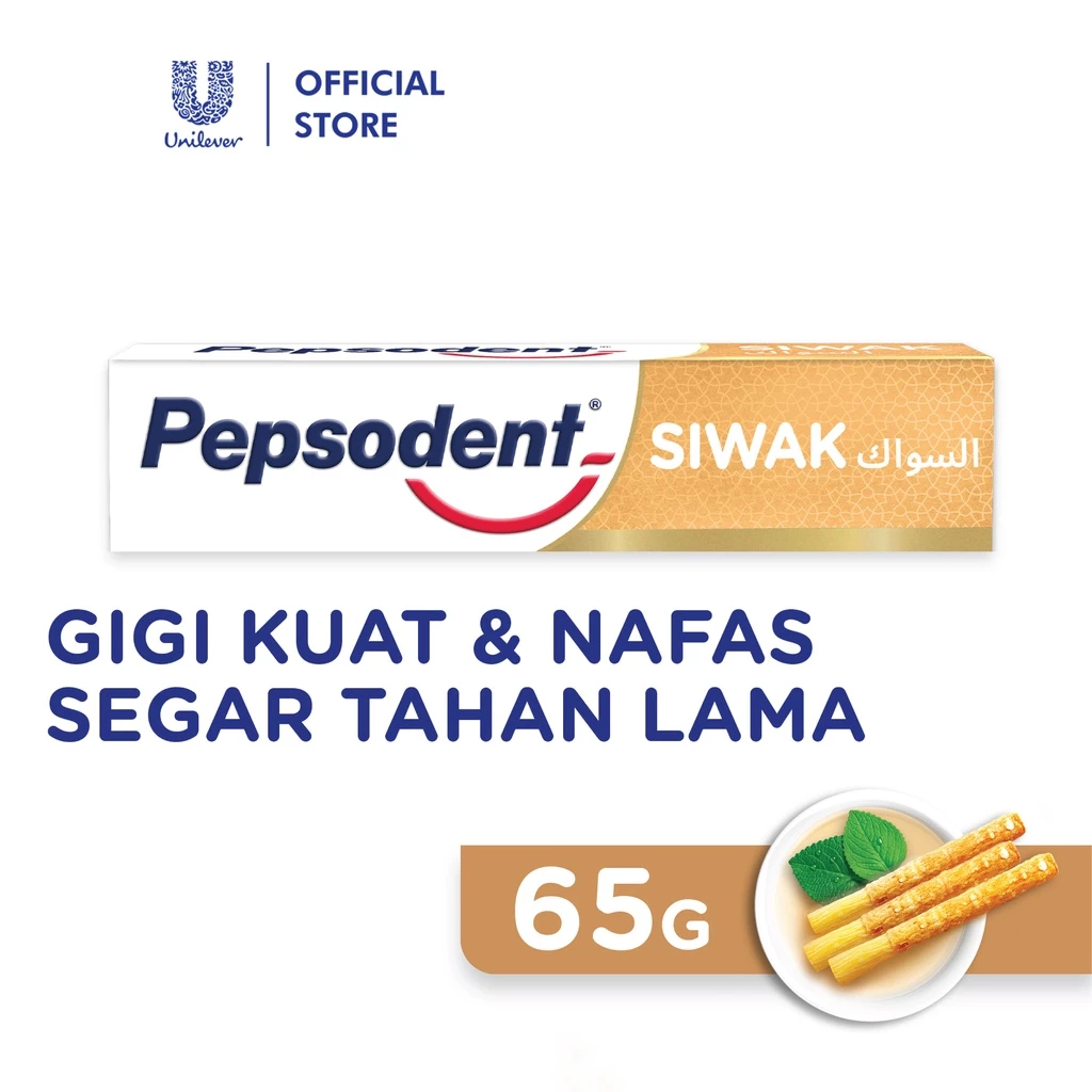 Pepsodent Pasta Gigi Complete 8 Siwak Anticavity And Fresh Halal Natural 65g
