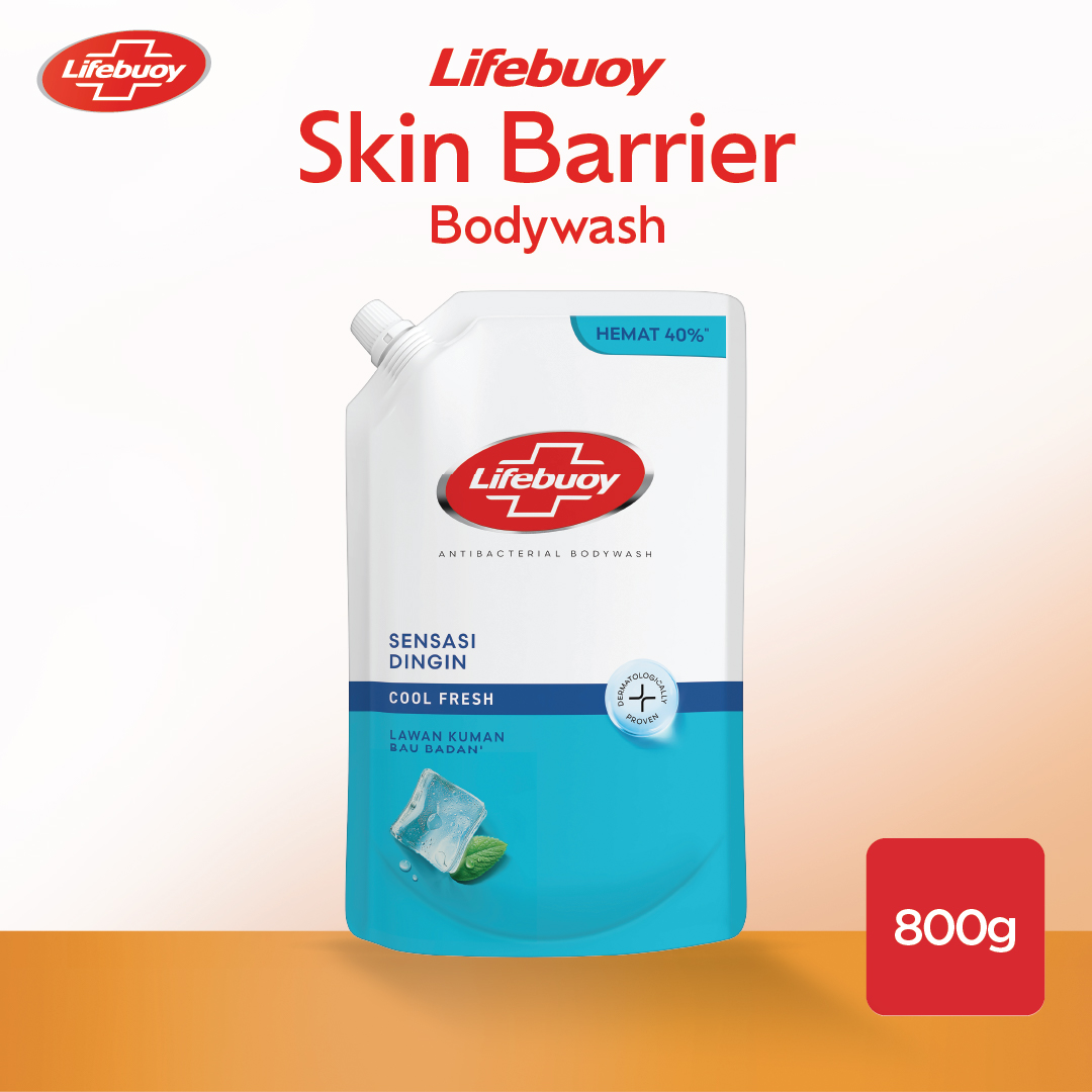 Lifebuoy Sabun Mandi Cair Body Wash Cool Fresh Antibakteri 800g