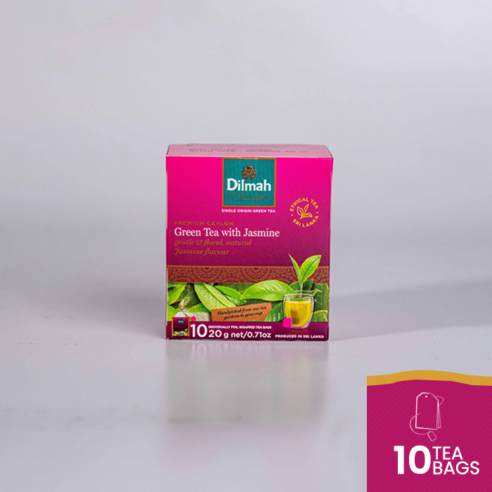 

Dilmah Greentea With Jasmine Envelopes 10s - Teh Celup