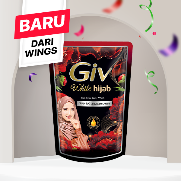 Giv White Sabun Mandi Cair Oud & Glutacinamide Pouch 400 ml - Gambar 2