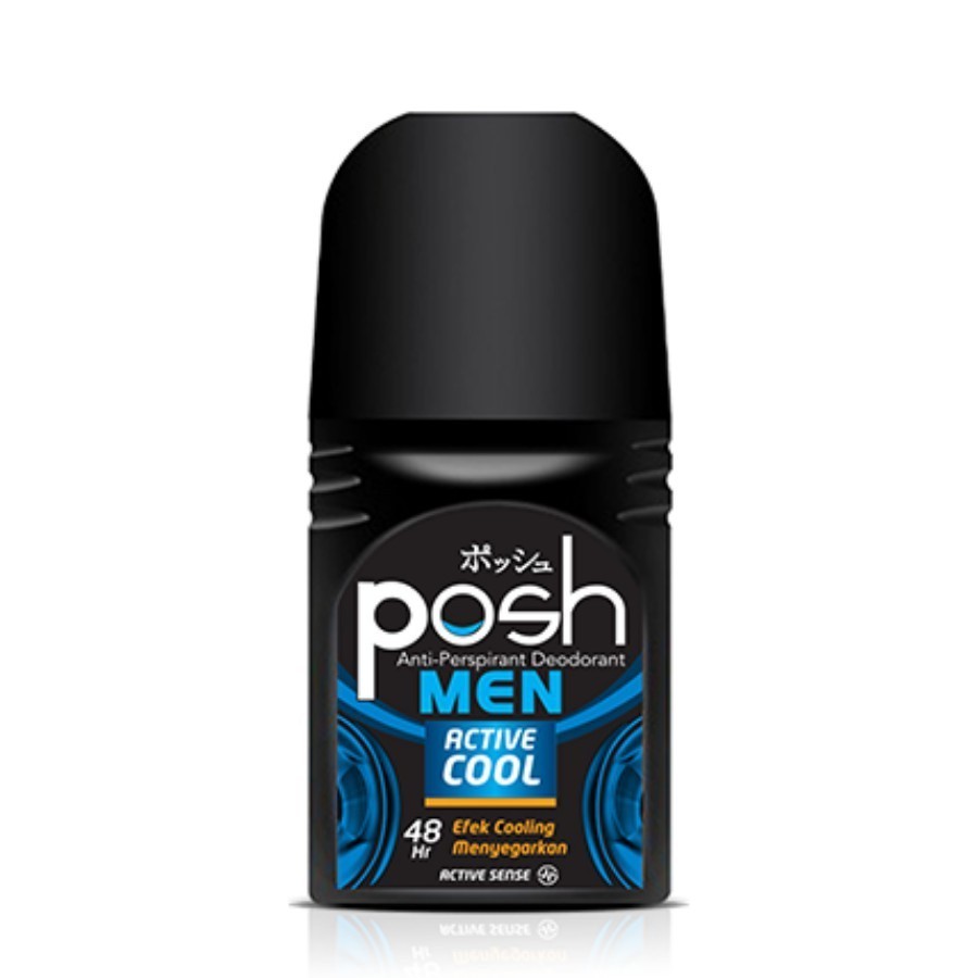 Posh Men Roll On Deodoran Active Cool 50 ml - Gambar 4