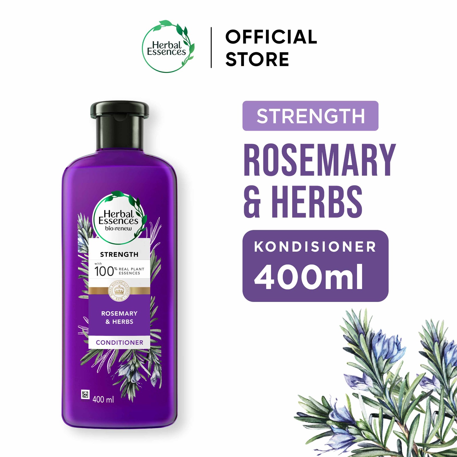Herbal Essences Bio Renew Moisture Rosemary and Herbs Conditioner 400 ml