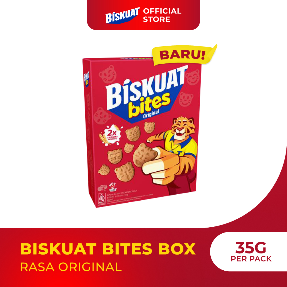 

Biskuat Bites Original Box 35g | Biskuit Snack Camilan Anak & Keluarga