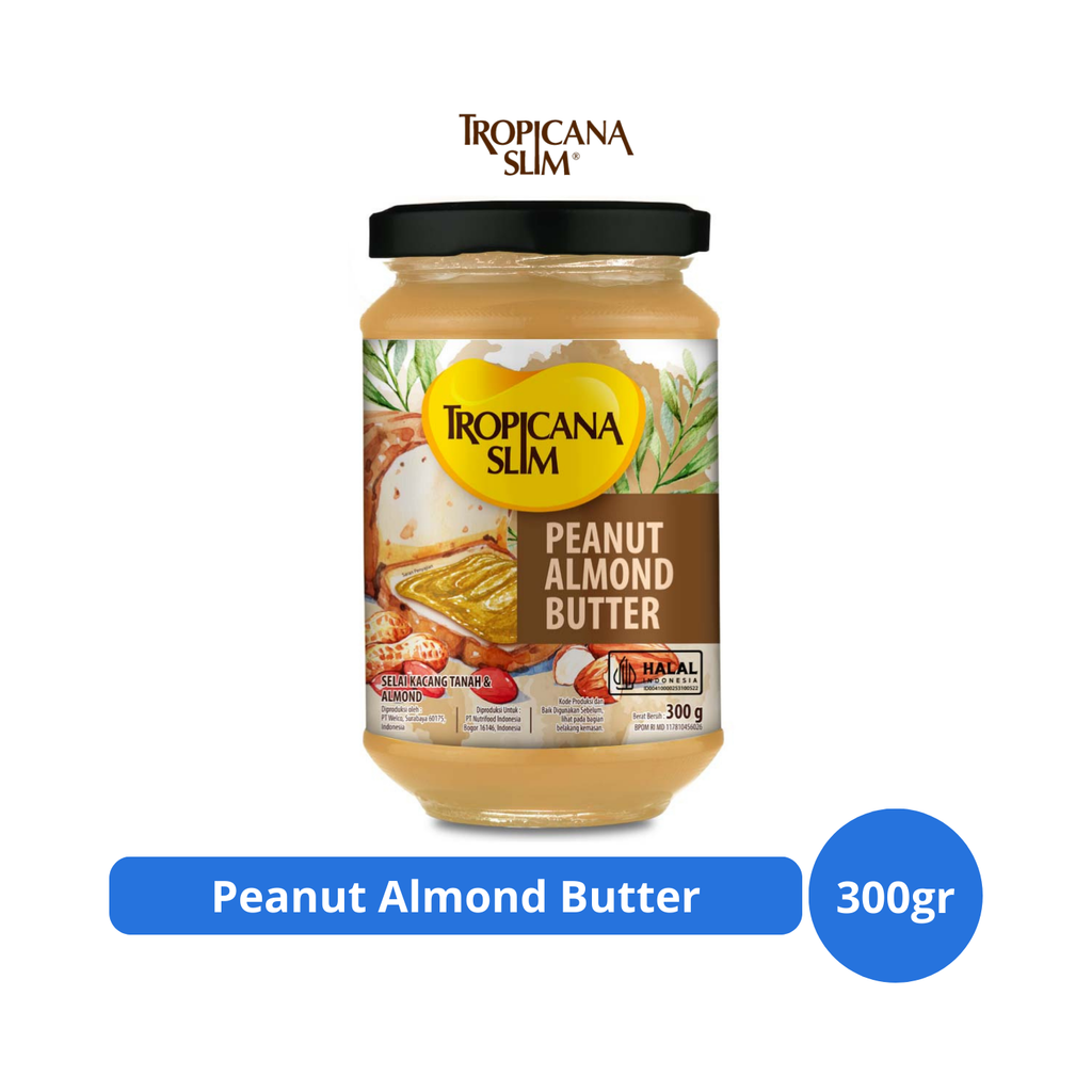 

Tropicana Slim Peanut Almond Butter 300gr