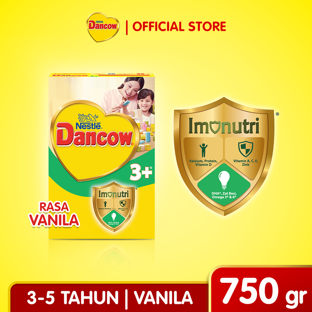 DANCOW 3+ Rasa Vanila Box 750g dancow