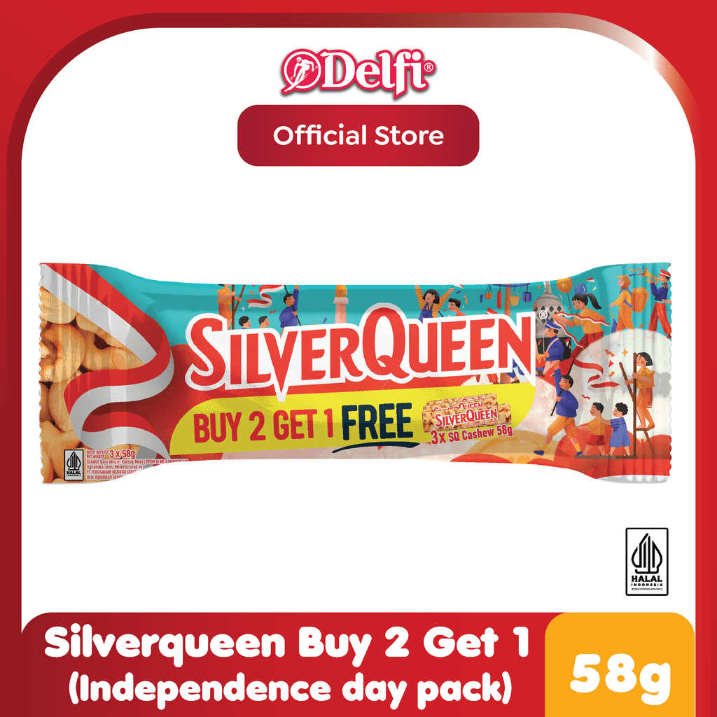 

[BUY 2 GET 1] SilverQueen Cashew Special Kemerdekaan 55 gr