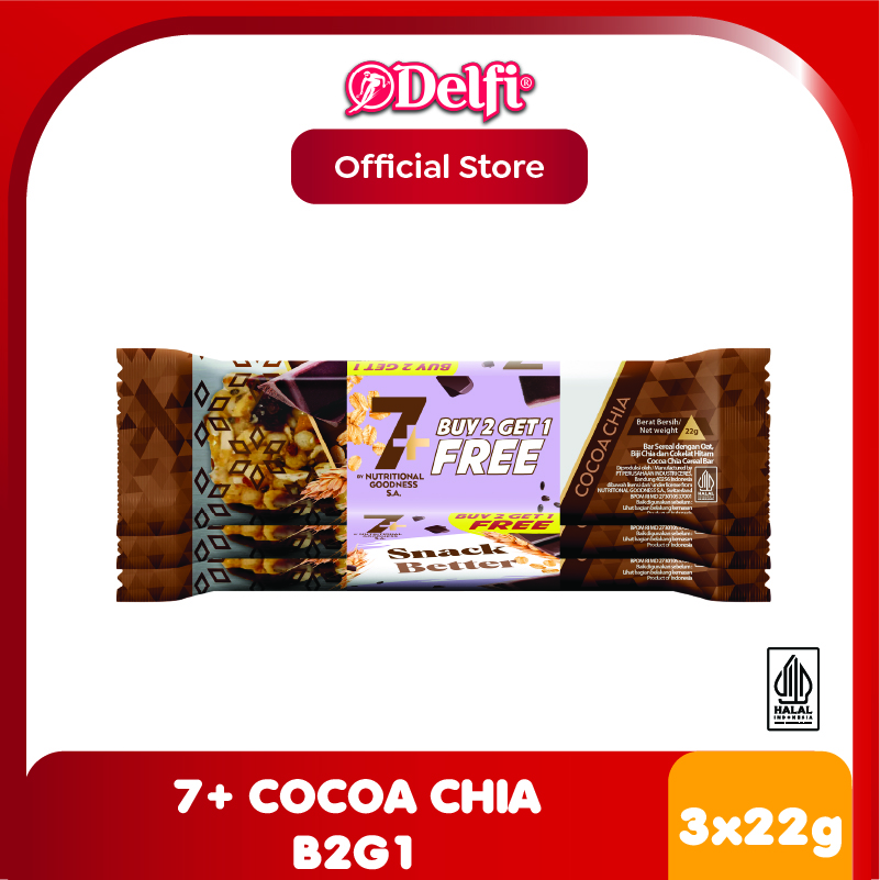 

[BUY 2 GET 1] 7+ Cereal Bar Cocoa Chia