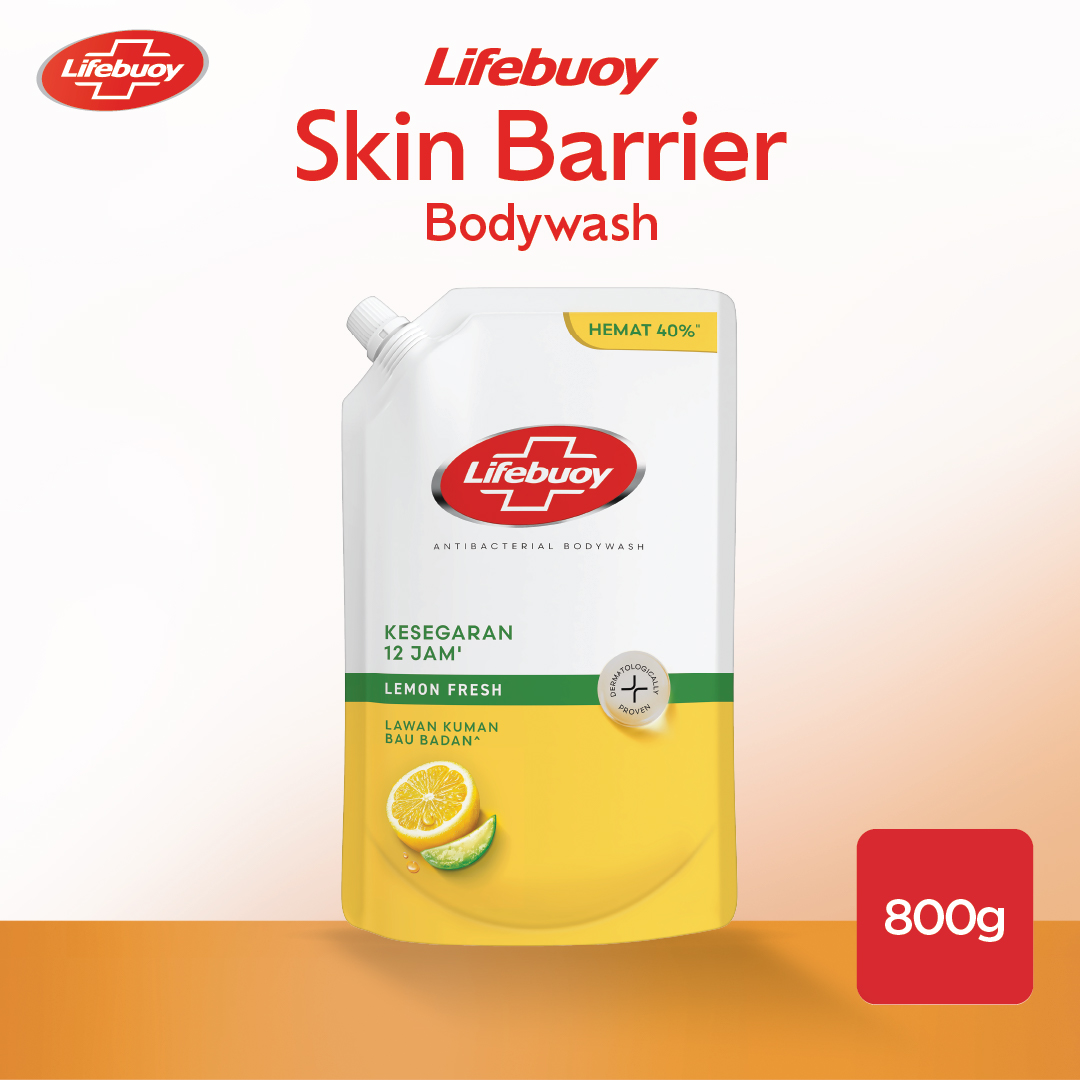 Lifebuoy Sabun Mandi Cair Antibacterial Lemon Fresh 800g