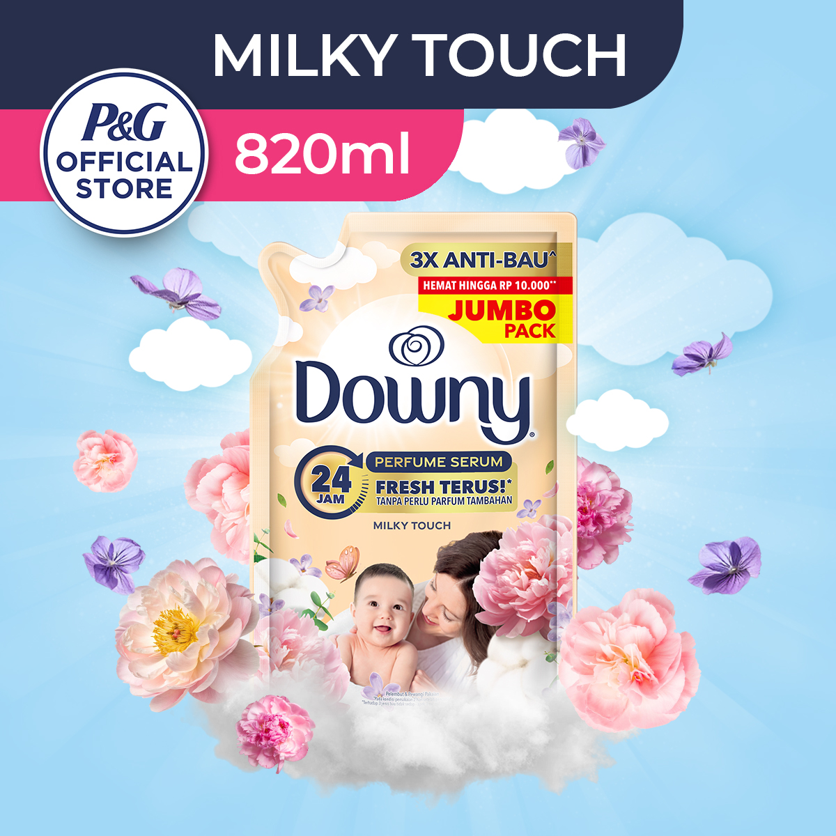 Downy Milky Touch 820ml