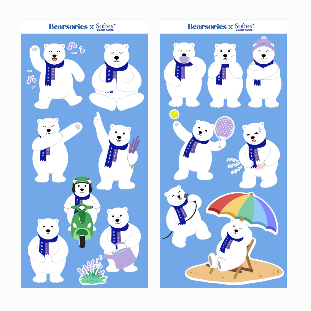 

[GIFT] Beary Cool Full Character Sticker