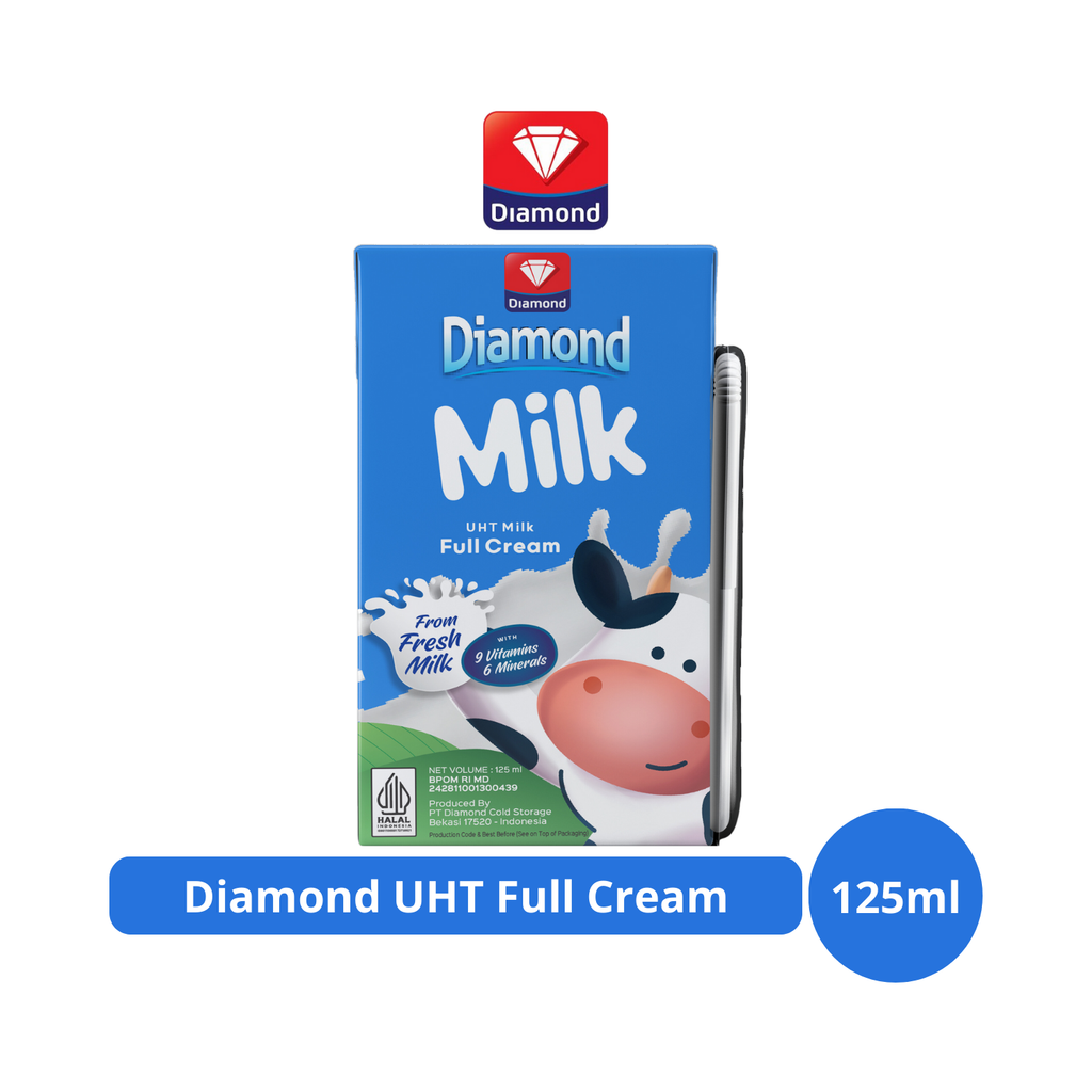 Diamond Milk Susu UHT Full Cream 125ml