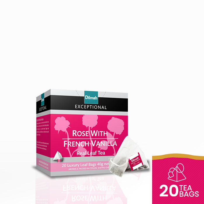 

Dilmah Exceptional Rose With French Vanilla Tea [Leaf Tbag 20s]