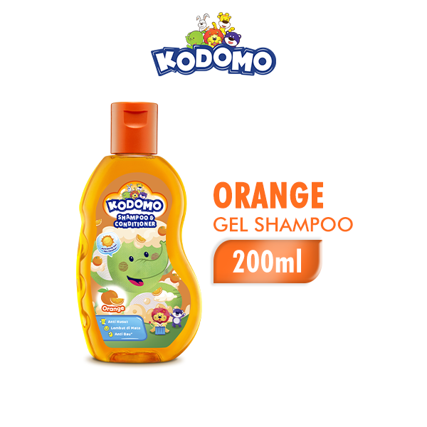 Kodomo Shampoo Gel Orange Botol 200 ml