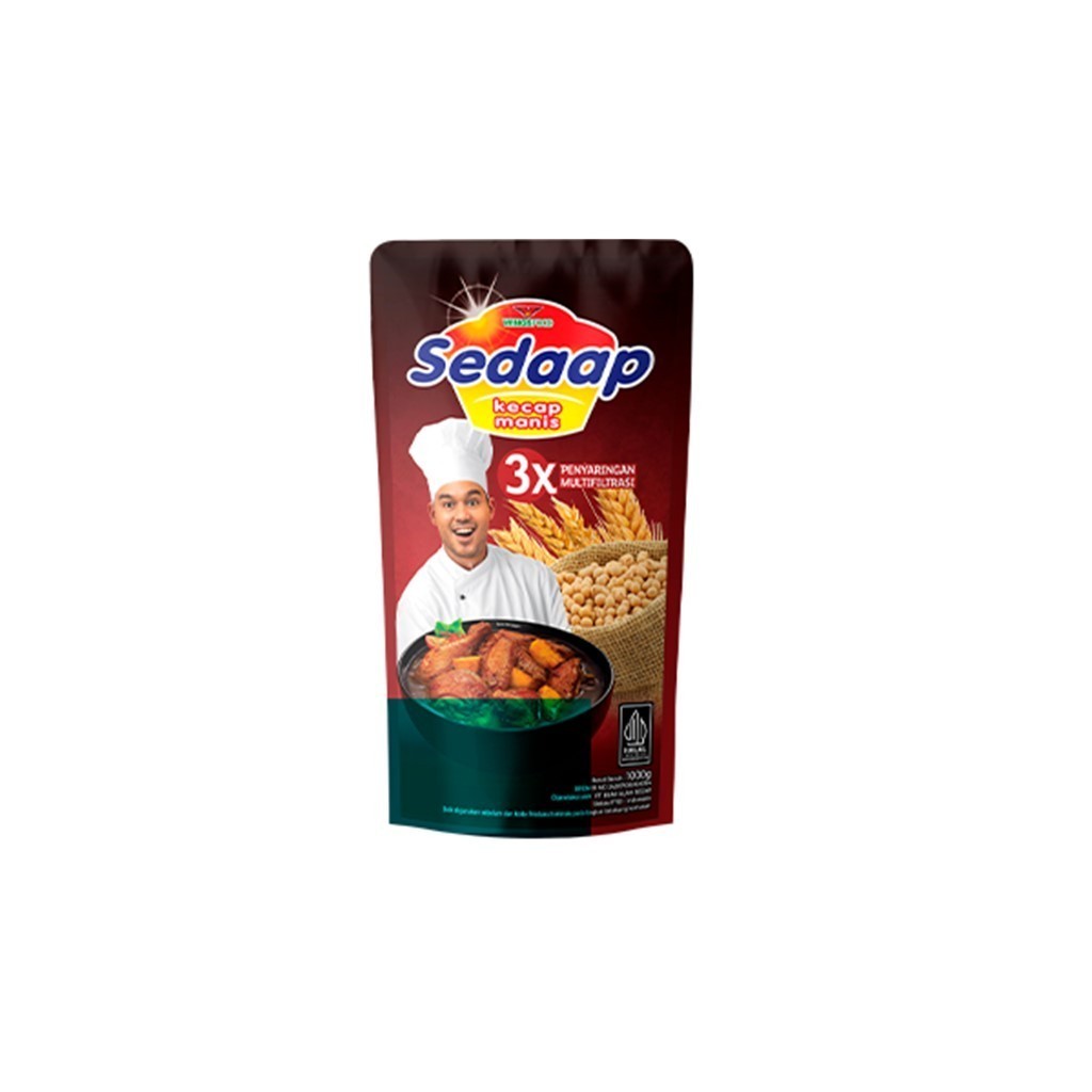 Sedaap Kecap Manis Kedelai Hitam 1000g - Gambar 4