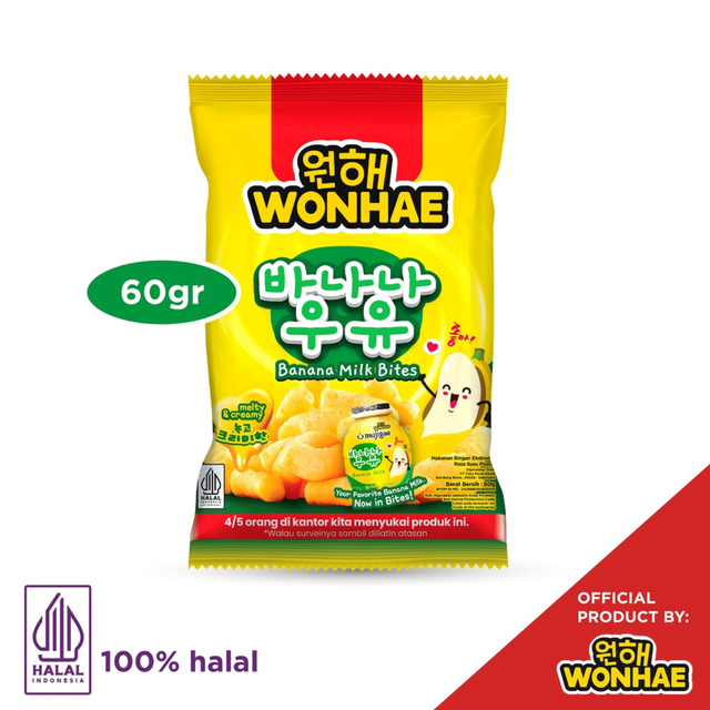 

Wonhae Banana Milk Bites 60gr