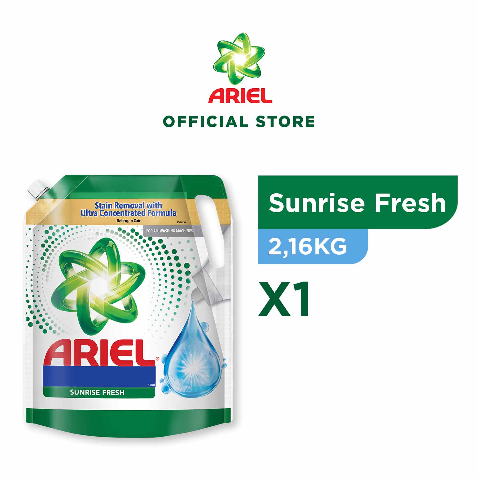 Ariel Detergen Cair Sunrise Fresh 2.16kg