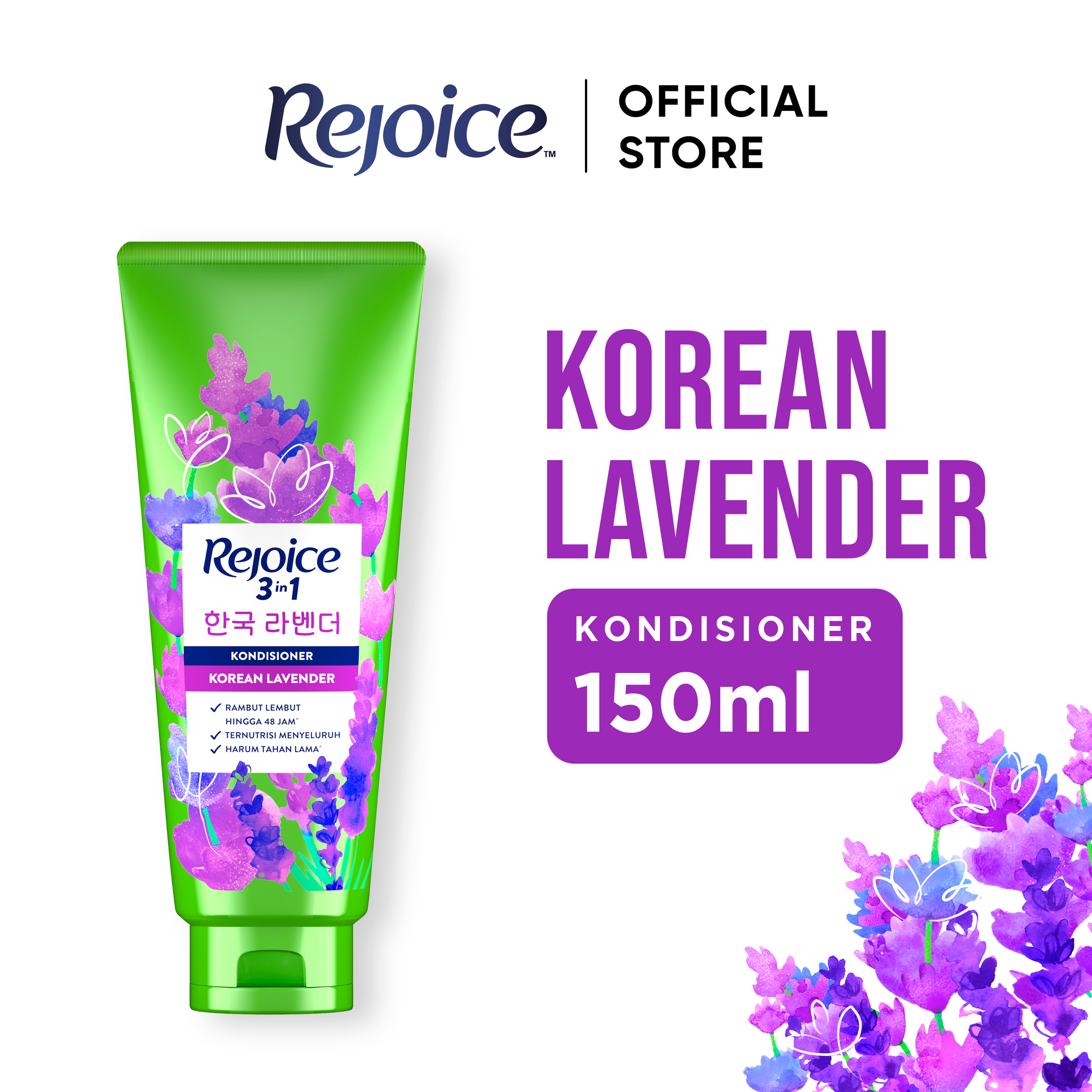 Rejoice Kondisioner 3in1 Korean Lavender 150ml / Rejoice Conditioner