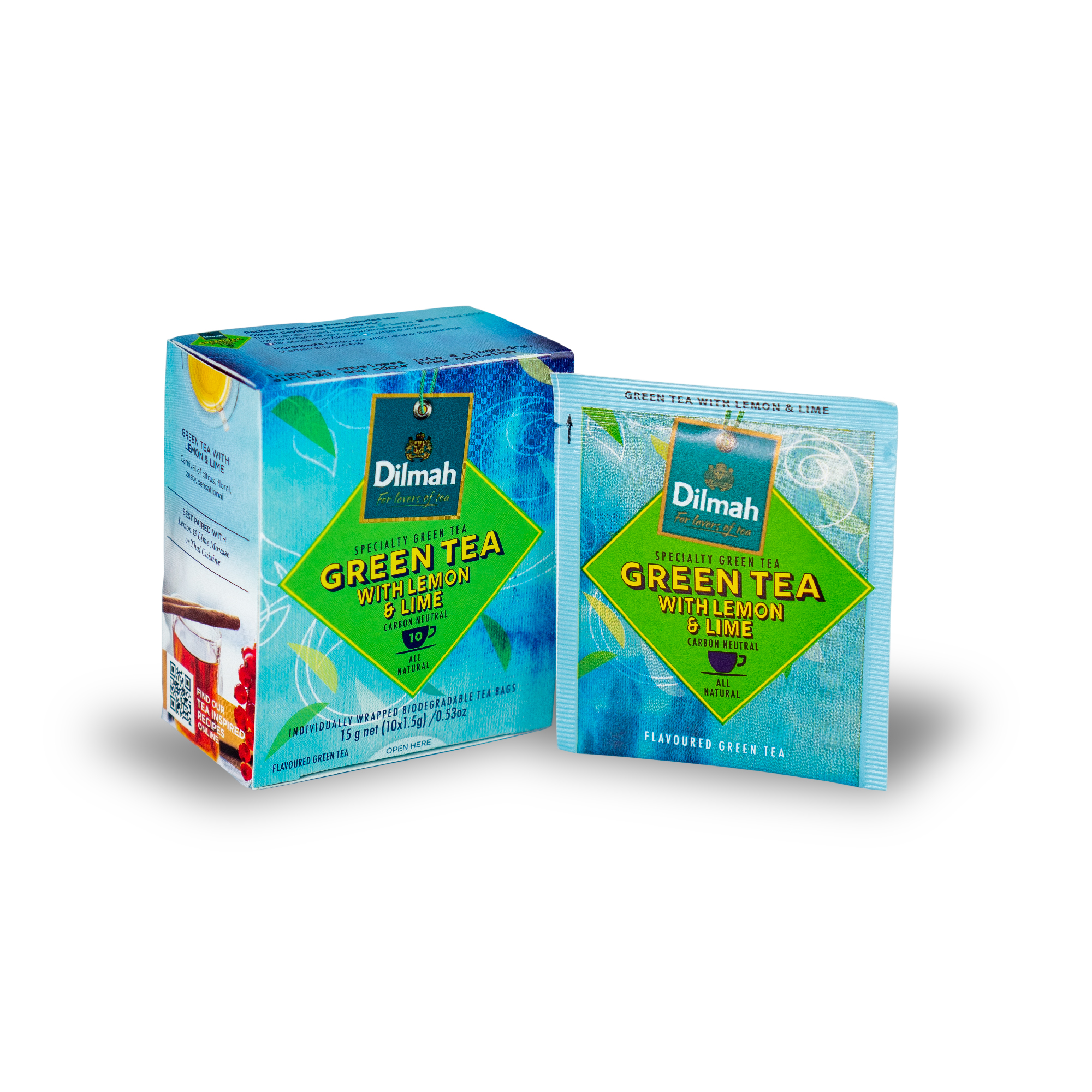 

Dilmah Yum Green Tea With Lemon Lime [Foil Envelope 25s]