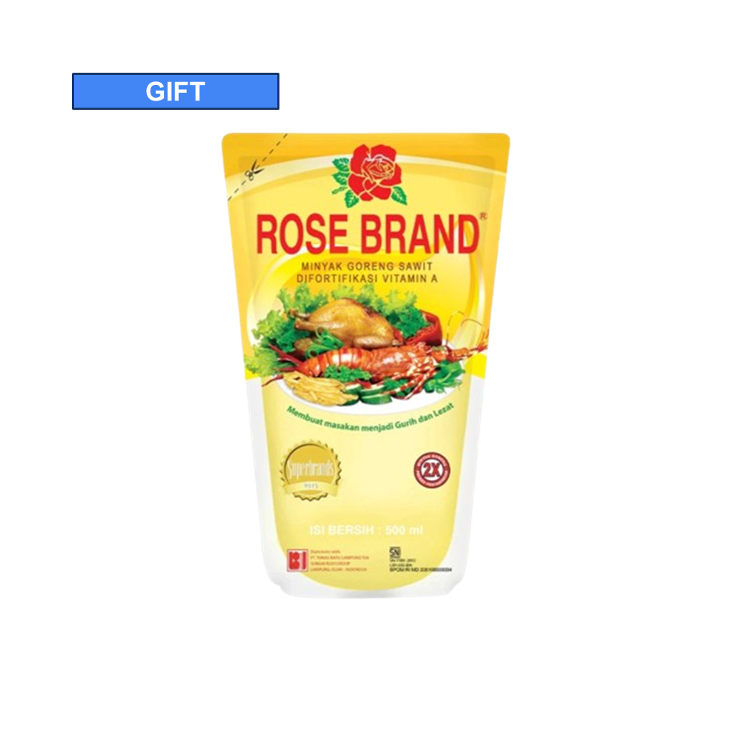 

[GIFT] Rose Brand Minyak Goreng Pouch 500ml
