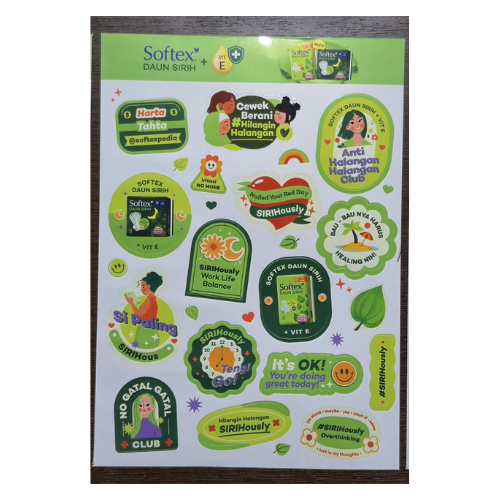 

[GIFT] Sticker Softex Daun Sirih