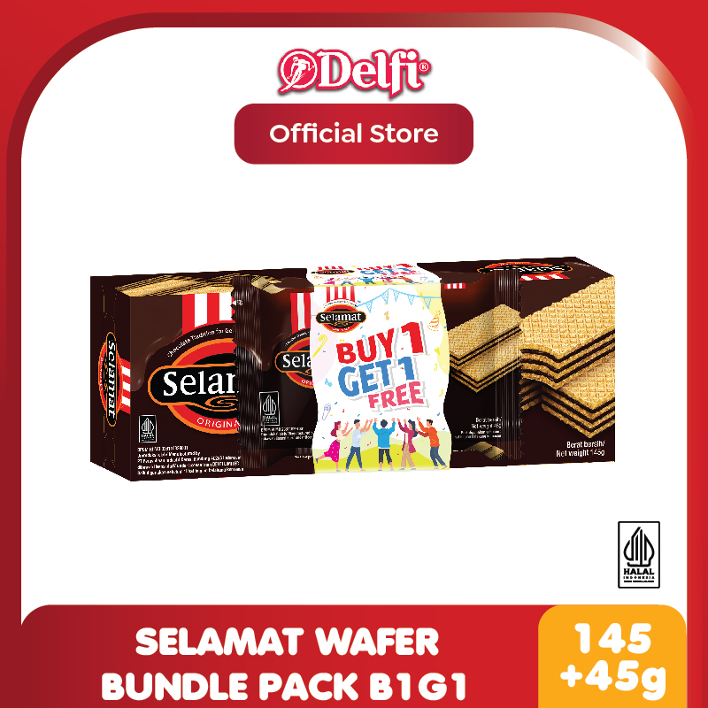 

[BUY 1 GET 1] Selamat Wafer Pack - 145 gr + 45 gr
