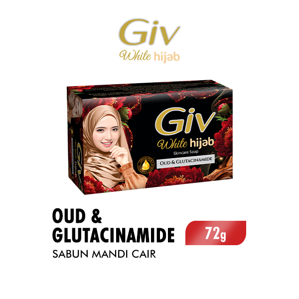 Giv White Sabun Mandi Batang Oud & Glutacinamide Kotak 72 gr