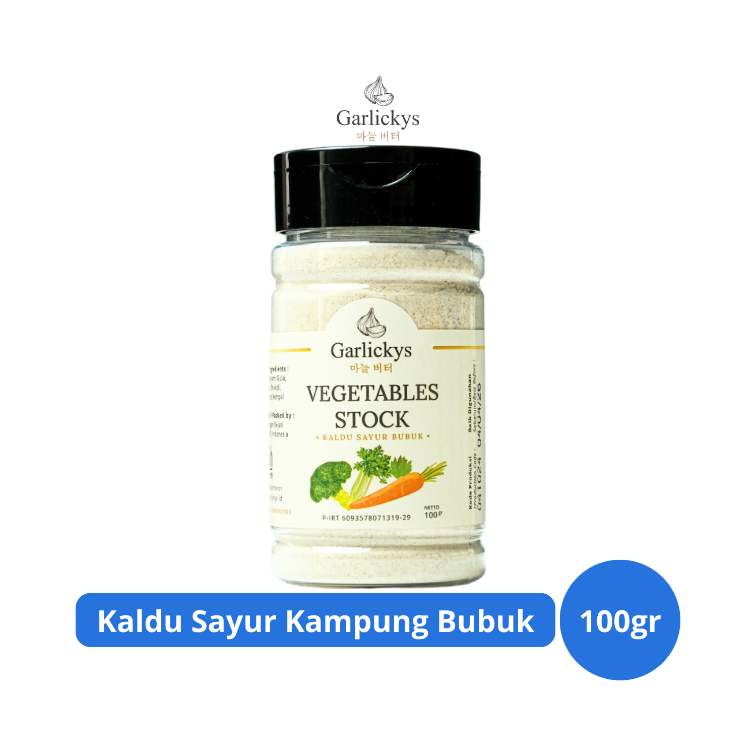 

GARLICKYS Kaldu Sayur Bubuk Non-MSG 100gr