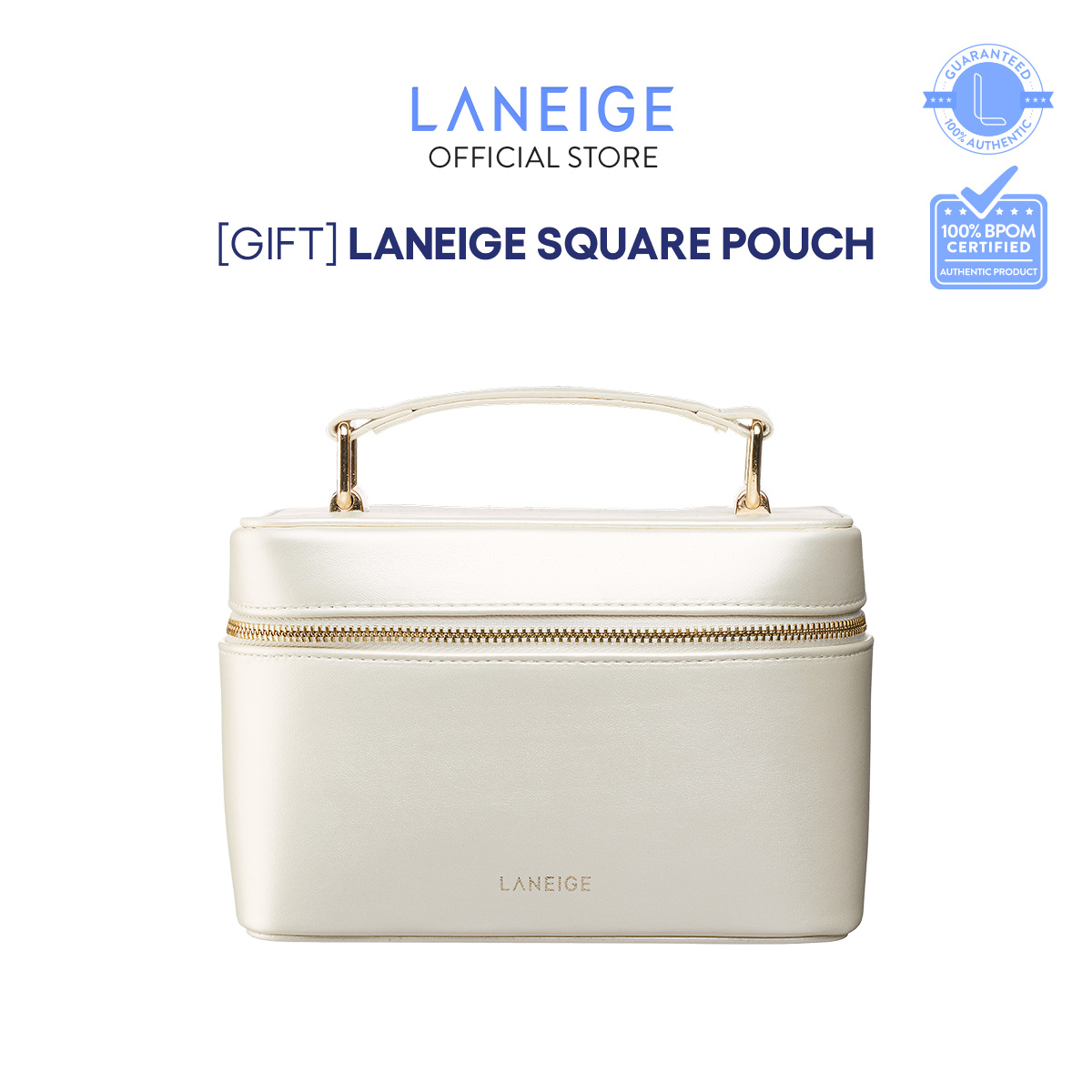 [GIFT] Laneige Square Pouch White