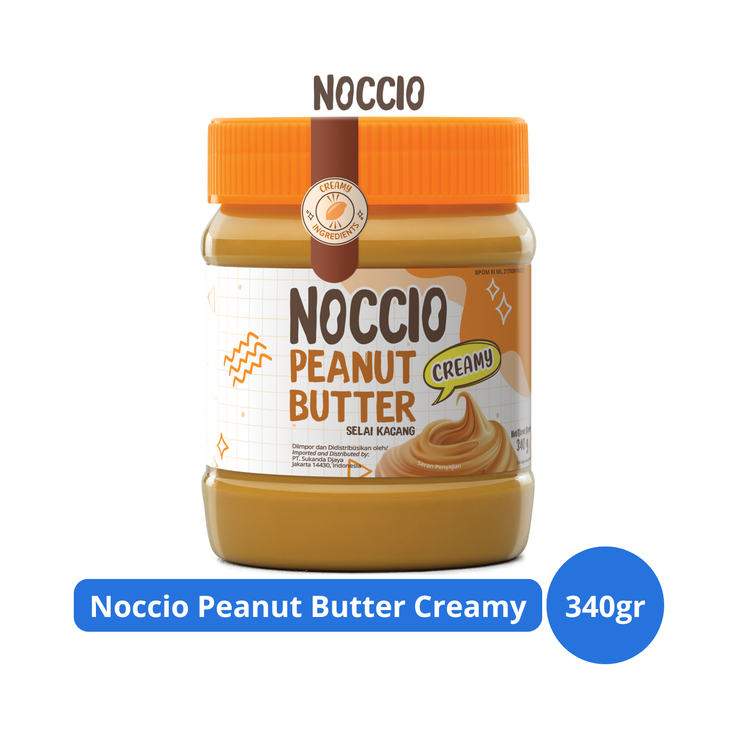 

Noccio Peanut Butter Creamy 340gr