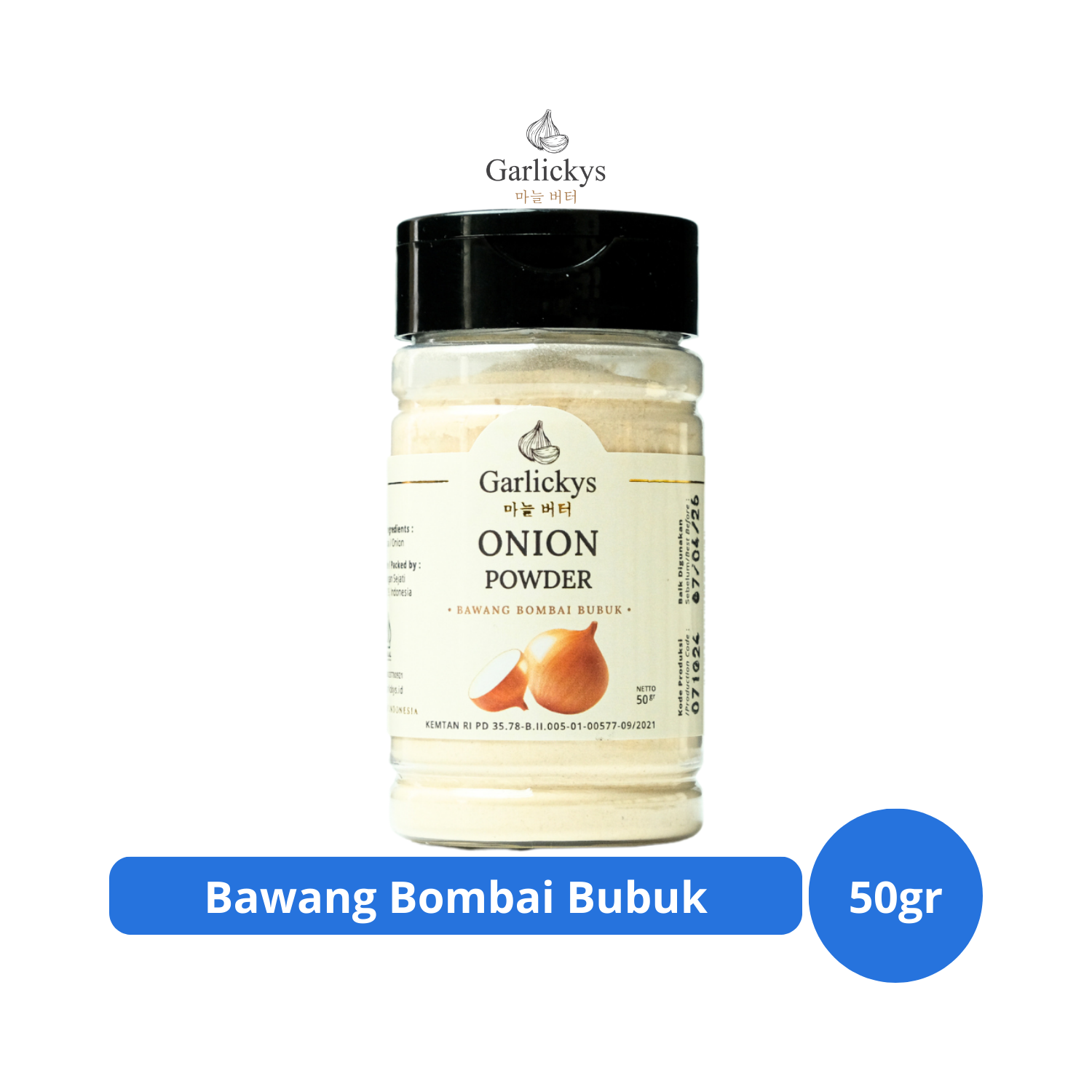 

GARLICKYS Bawang Bombai Bubuk Premium Quality 50gr