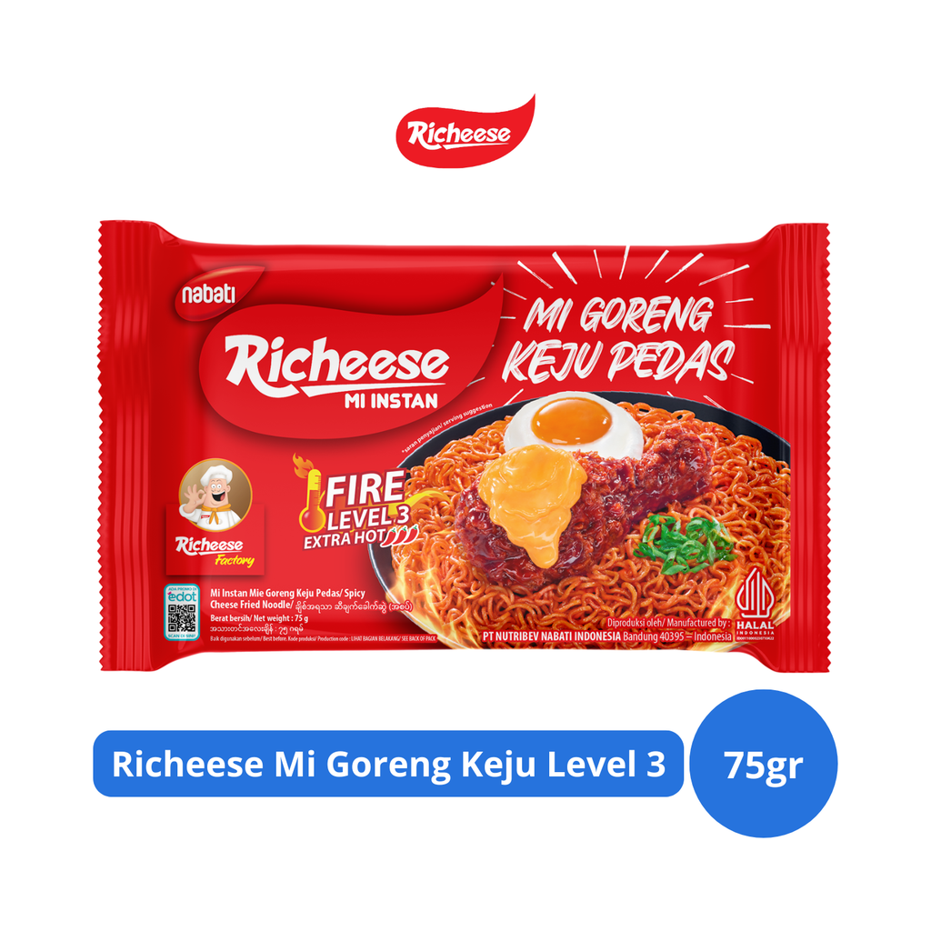 

Richeese Mi Goreng Keju Level 3 75gr