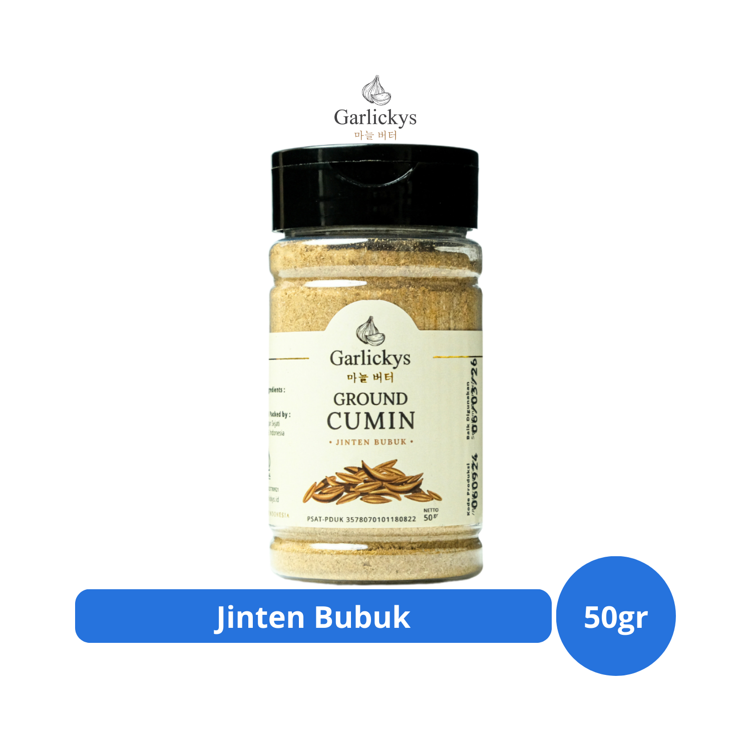 

GARLICKYS Jinten Bubuk Premium Quality 50gr