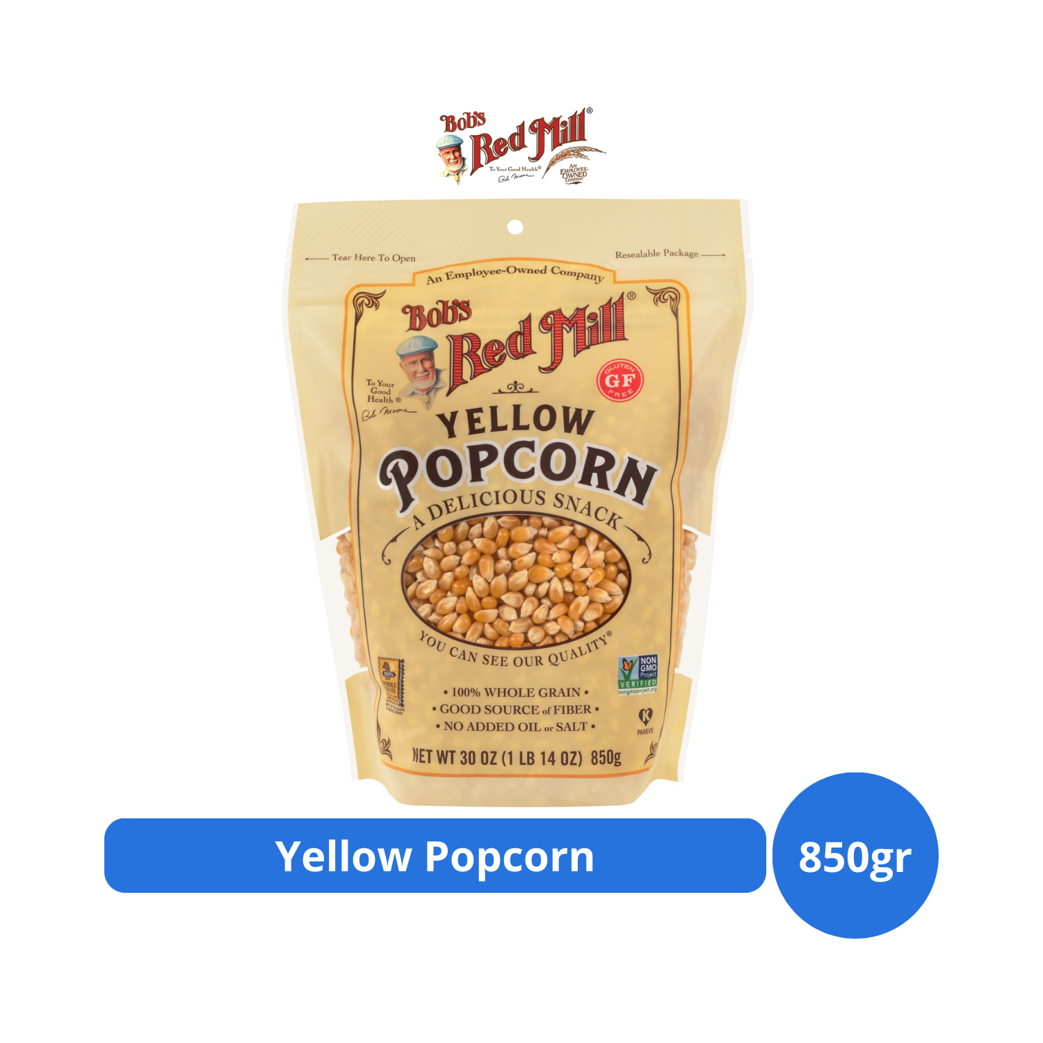 

Bob's Red Mill Yellow Popcorn 850gr (30oz)
