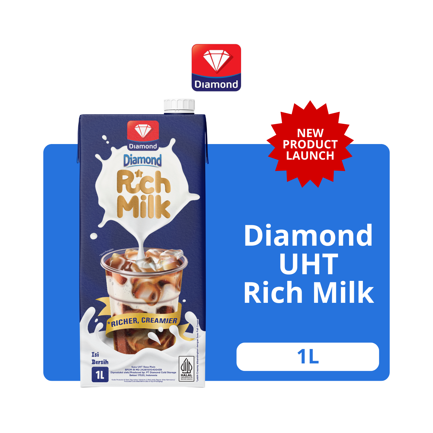 

Diamond UHT Rich Milk 1L