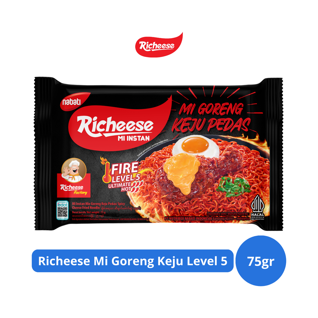 

Richeese Mi Goreng Keju Level 5 75gr