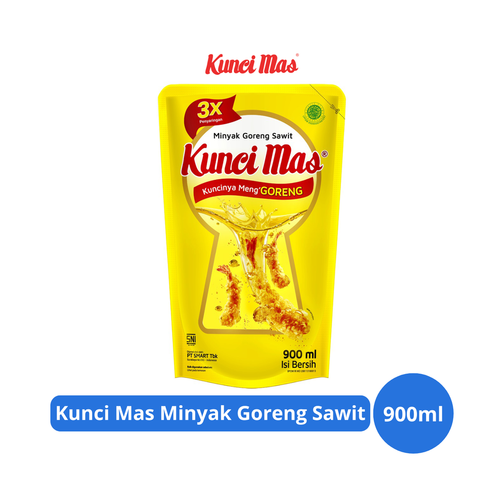 

Kunci Mas Minyak Goreng Sawit Pouch 900ml