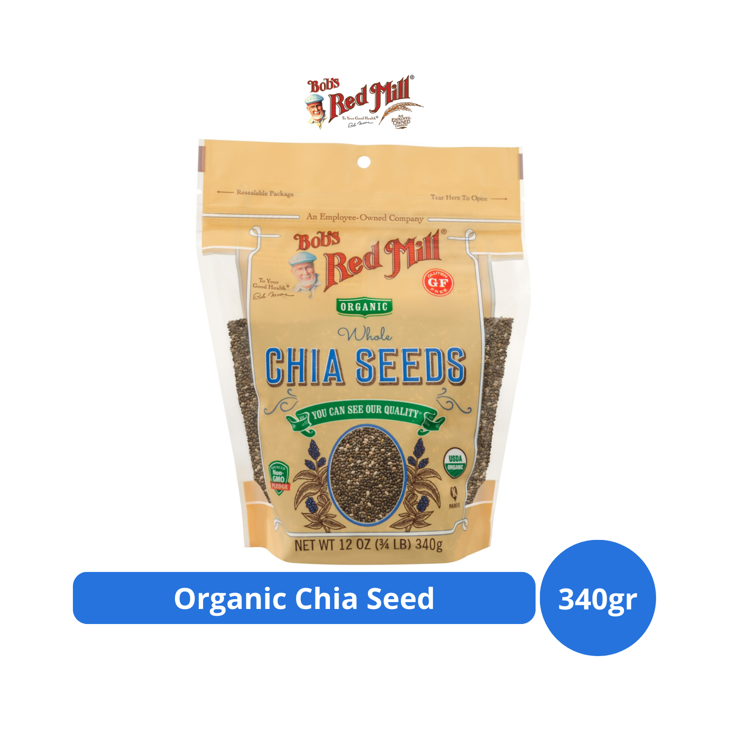 

Bob's Red Mill Organic Chia Seed 340gr (12oz)
