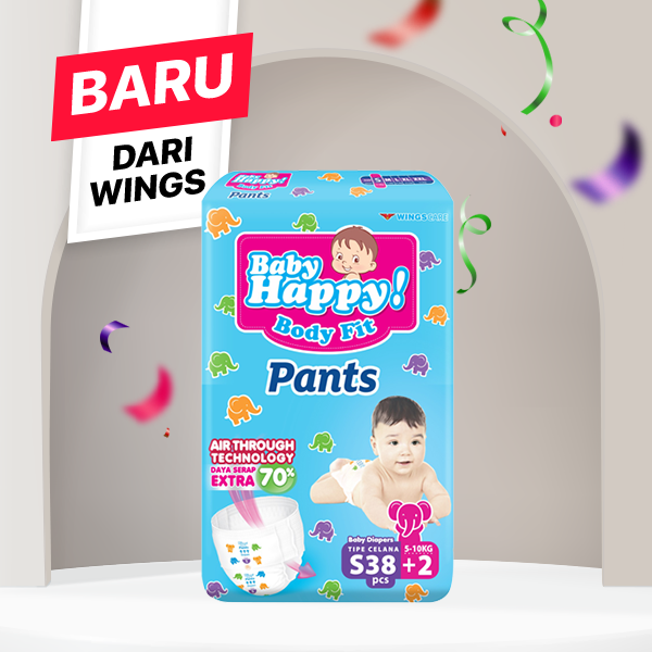 Baby Happy Pants Popok Bayi Celana S 38+2 - Gambar 2