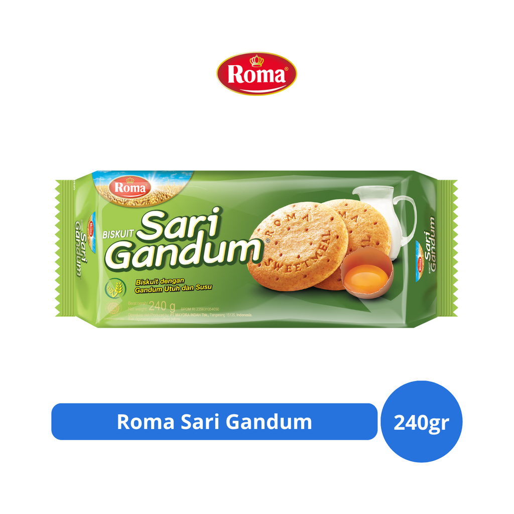 

Roma Sari Gandum 240gr