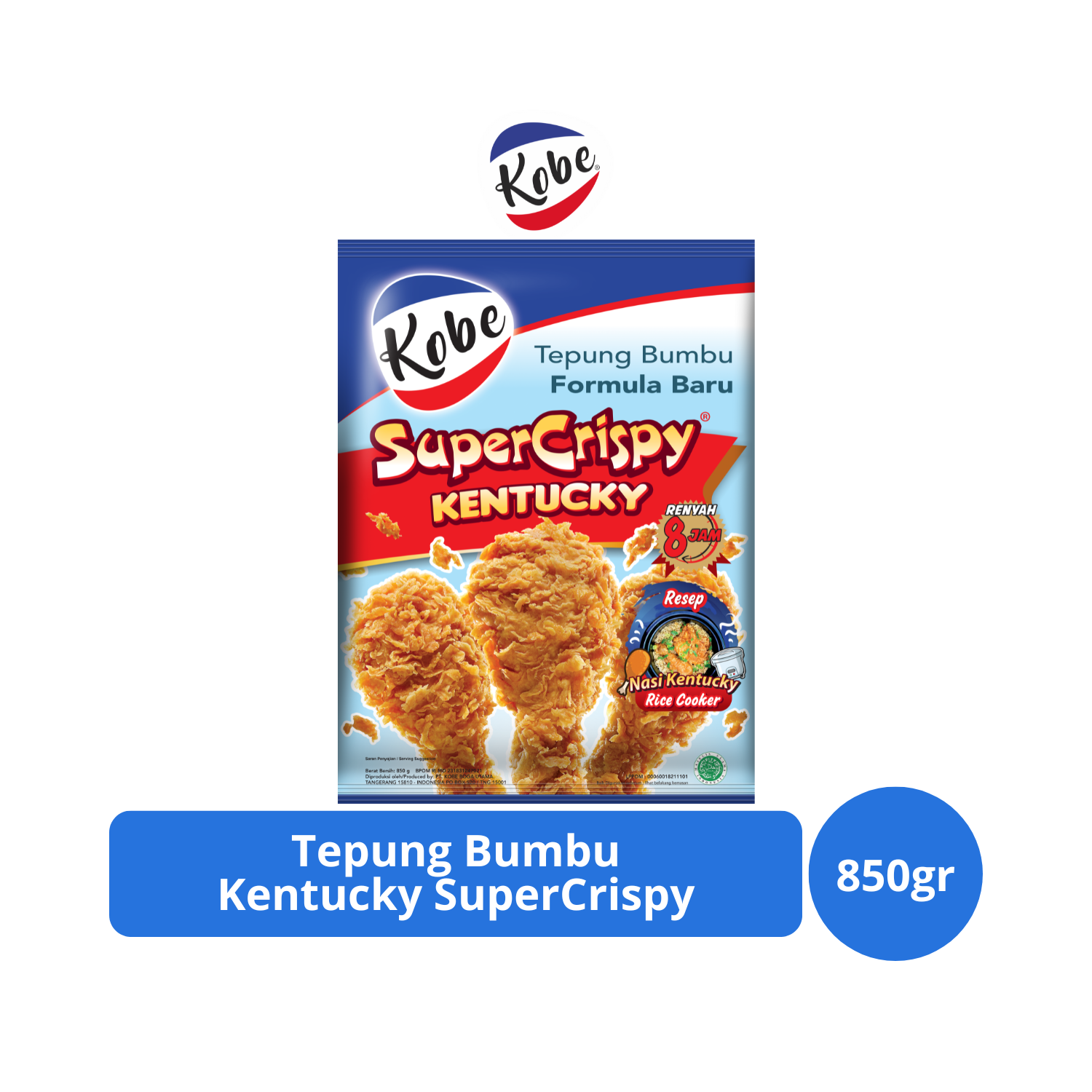 

Kobe Tepung Kentucky Super Crispy 850gr