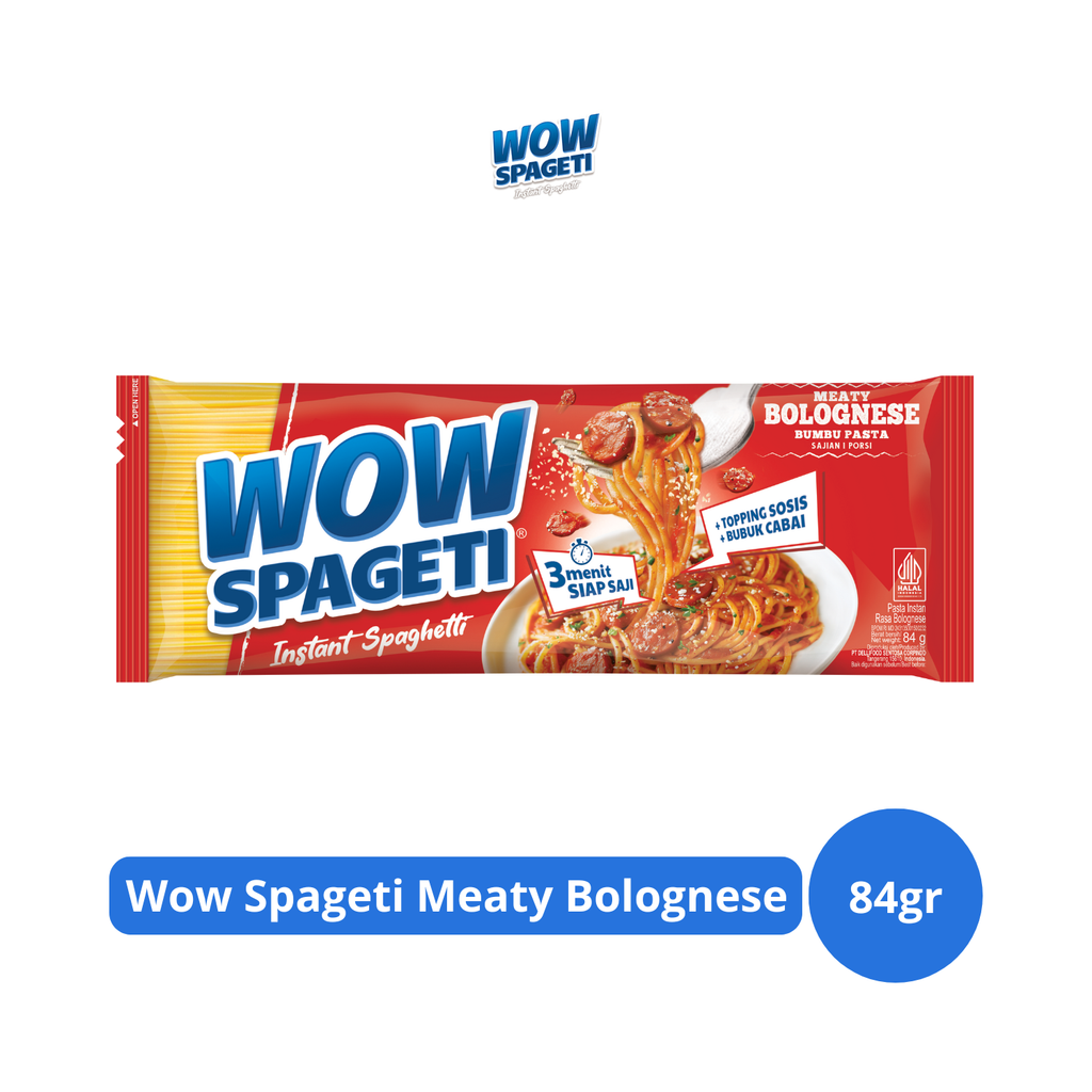 

Wow Spageti Meaty Bolognese 84gr